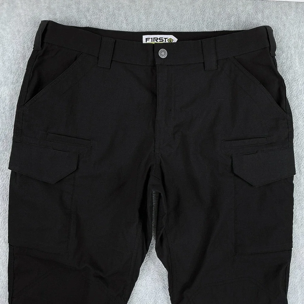 First Tactical Pants Men 38x32 (ACTUAL 38x29) Black Tactical Ripstop Cargo